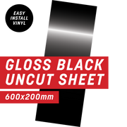 Gloss Black Uncut Sheet