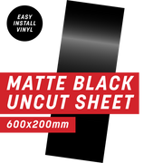 Matte Black Uncut Sheet