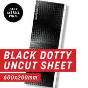 Black Dotty Uncut Sheet