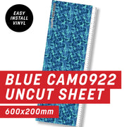 Blue CAMO922 Uncut Sheet