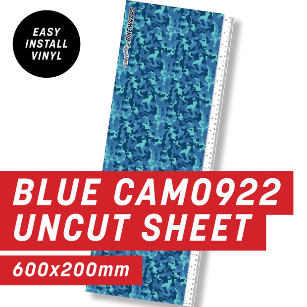 Blue CAMO922 Uncut Sheet