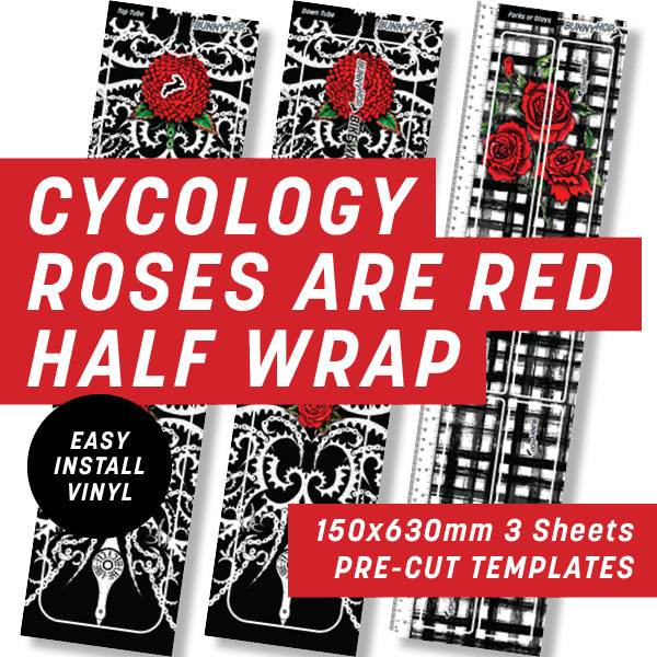 Cycology Roses are Red Half Wrap Kit