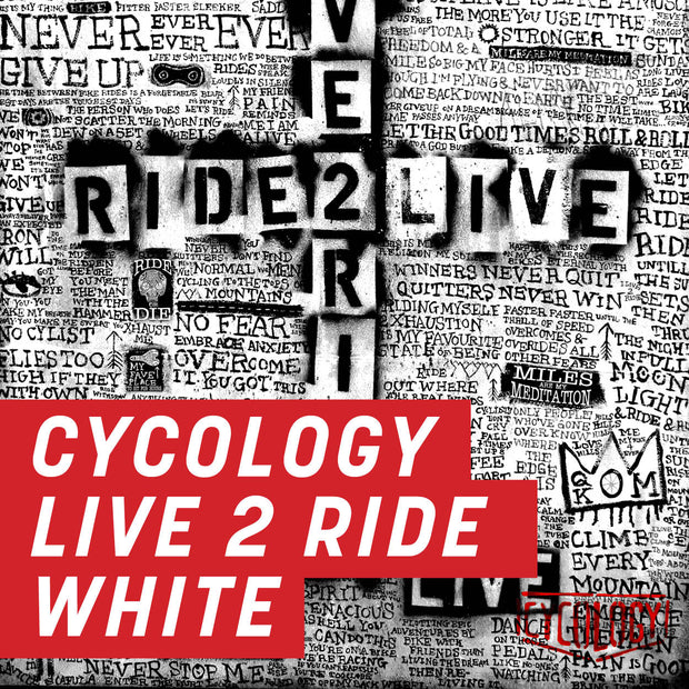 Cycology Live 2 Ride White Uncut Sheet
