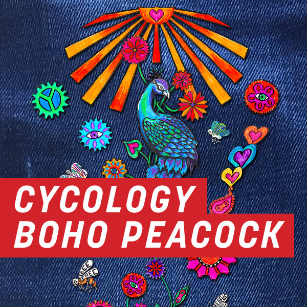 Cycology Boho Peacock Uncut Sheet