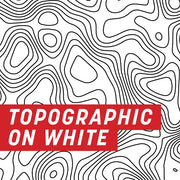 Topography on White Full Wrap Kit