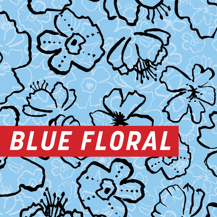Blue Floral Half Wrap Kit