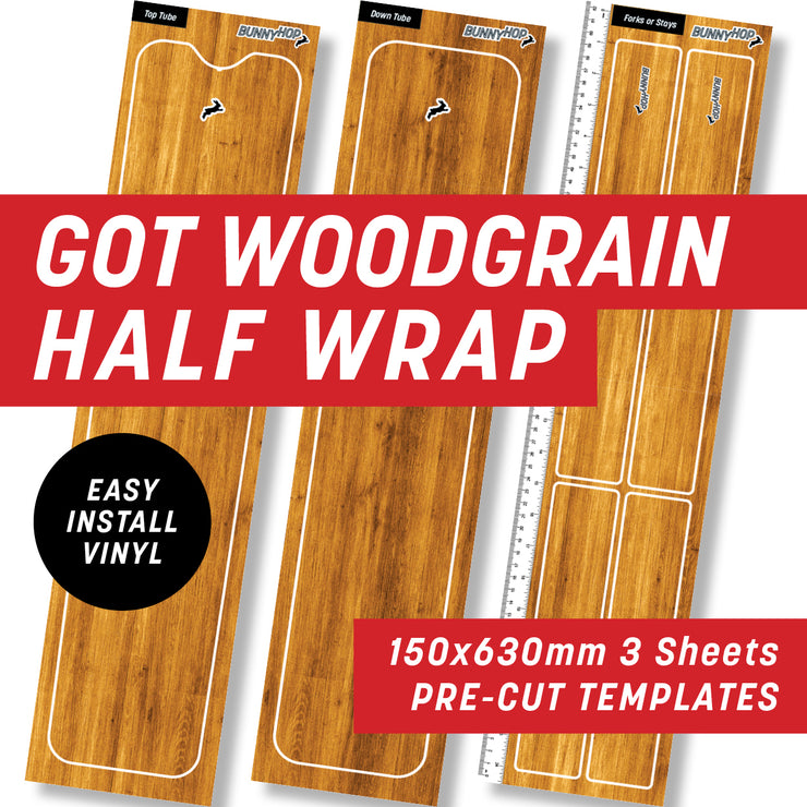 Got Woodgrain Half Wrap Kit