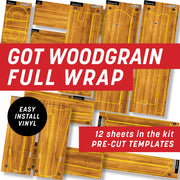 Got Woodgrain Full Wrap Kit