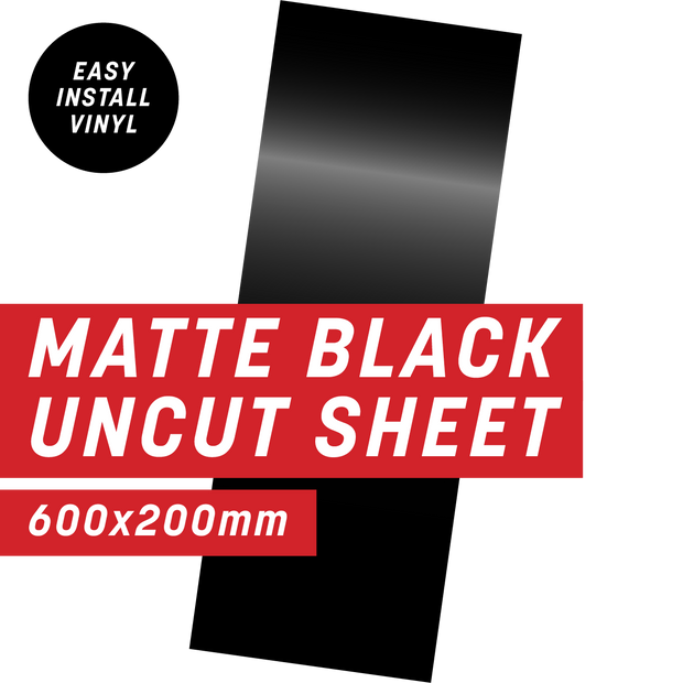 Matte Black Uncut Sheet