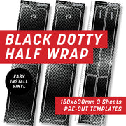 Black Dotty Half Wrap Kit