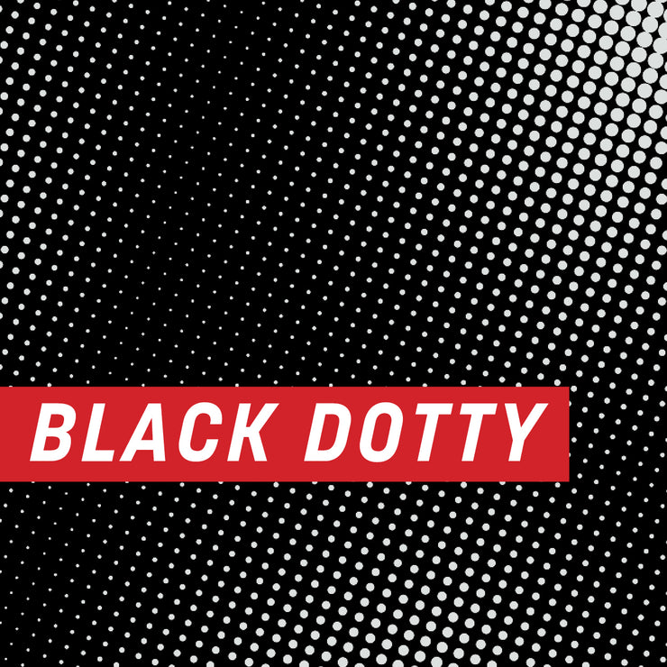 Black Dotty Uncut Sheet