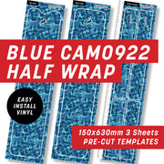 Blue CAMO922 Half Wrap Kit