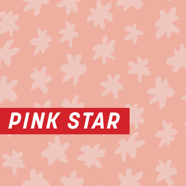 Pink Star Uncut Sheet