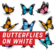 Butterflies on white Full Wrap Kit