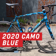 2020 Camo Cyan Blue Half Wrap Kit
