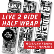 Cycology Live 2 Ride Black Half Wrap Kit
