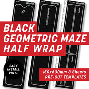 Black Geometric Half Wrap Kit