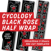 Cycology Black Rose Half Wrap Kit