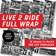 Cycology Live 2 Ride Black Full Wrap Kit