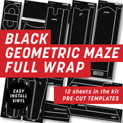 Black Geometric Full Wrap Kit
