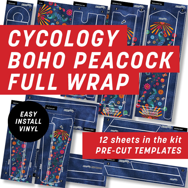 Cycology BoHo Peacock Full Wrap Kit