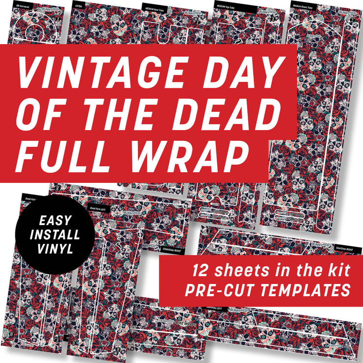Vintage Day of the Dead Full Wrap Kit