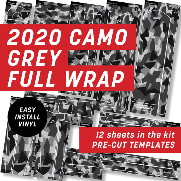 2020 Digital Camo Grey Full Wrap Kit