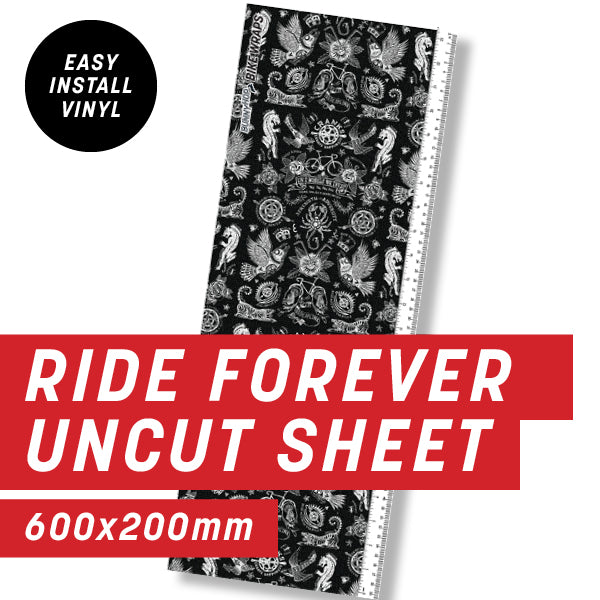Cycology Ride Forever Black Uncut Sheet