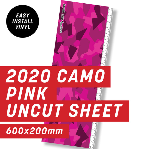 2020 Camo Pink Uncut Sheet