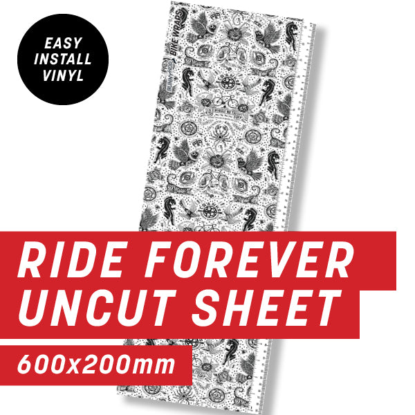 Cycology Ride Forever White Uncut Sheet