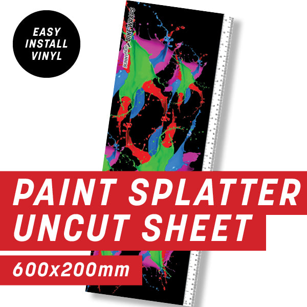 Paint Splatter Uncut Sheet
