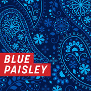 Blue Paisley Uncut Sheet