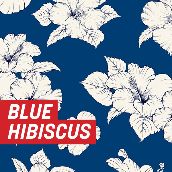 Blue hibiscus Uncut Sheet