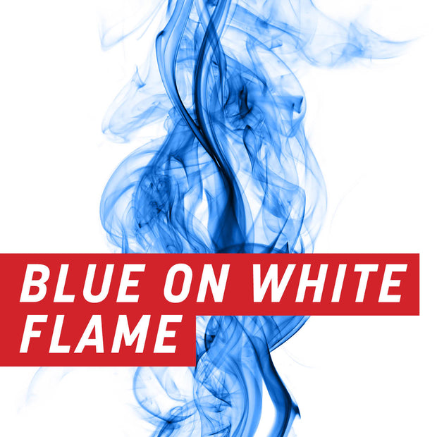 Blue on White Flame Half Wrap Kit