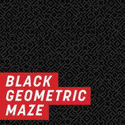 Black Geometric Uncut Sheet