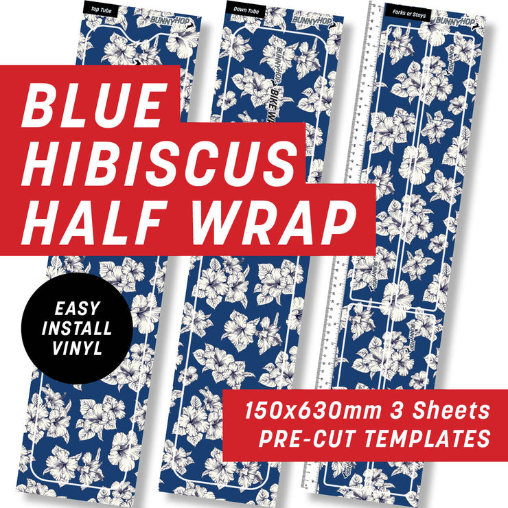 Blue hibiscus Half Wrap Kit