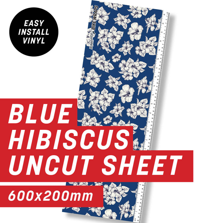 Blue hibiscus Uncut Sheet