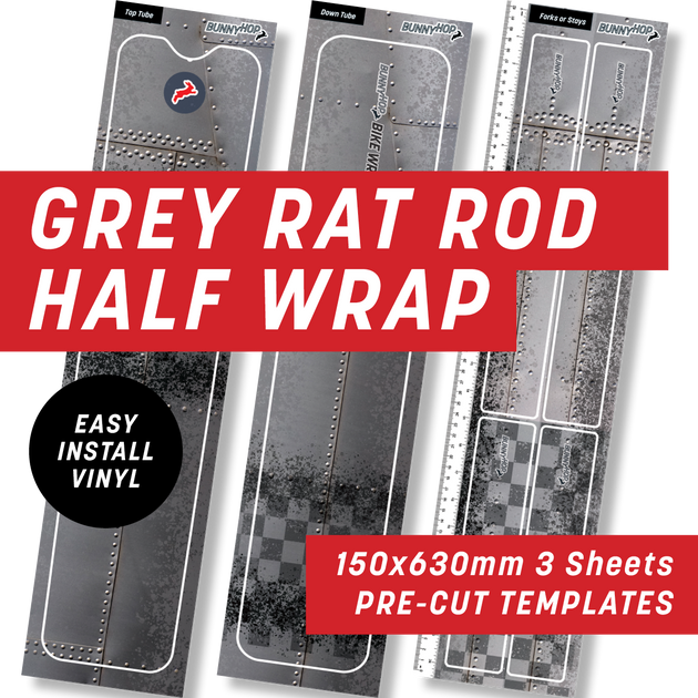 Grey Rattle Can Rat Rod Half Wrap Kit – KYSO Wraps