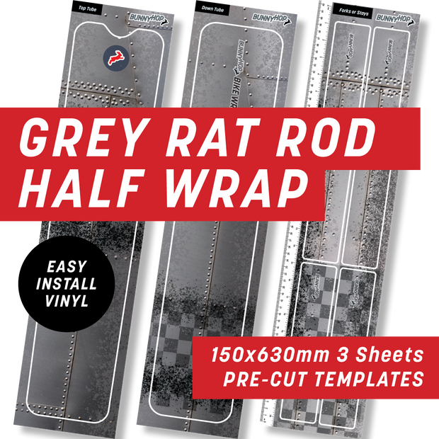 Grey Rattle Can Rat Rod Half Wrap Kit