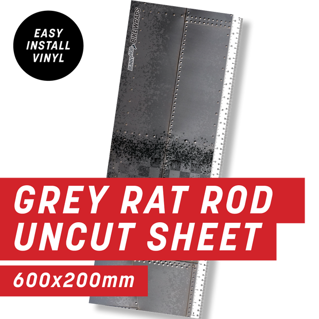 Grey Rattle Can Rat Rod Uncut Sheet