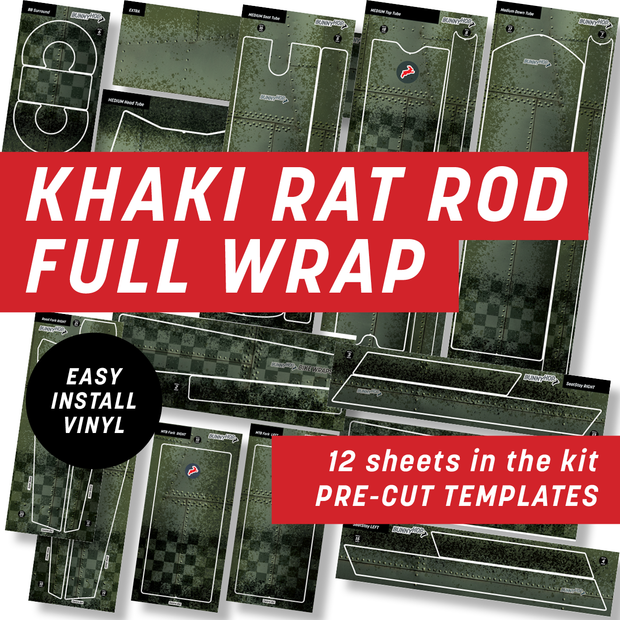 Khaki Rattle Can Rat Rod Full Wrap Kit