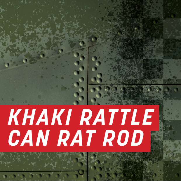 Khaki Rattle Can Rat Rod Full Wrap Kit