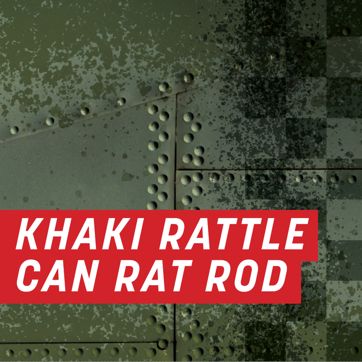 Khaki Rattle Can Rat Rod Half Wrap Kit