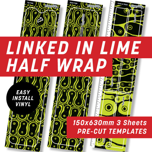 Cycology Linked In Lime Half Wrap Kit