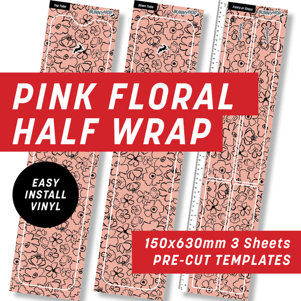 Pink Floral Half Wrap Kit