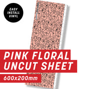 Pink Floral Uncut Sheet