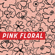 Pink Floral Uncut Sheet