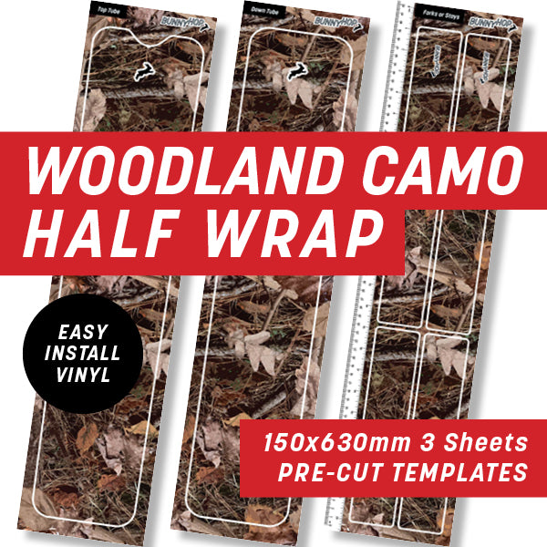 Woodland Camo Half Wrap Kit
