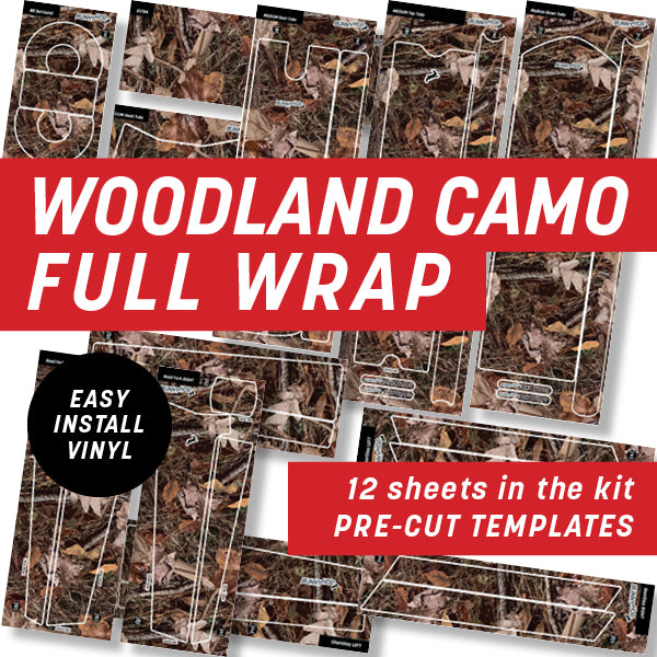 Woodland Camo Full Wrap Kit