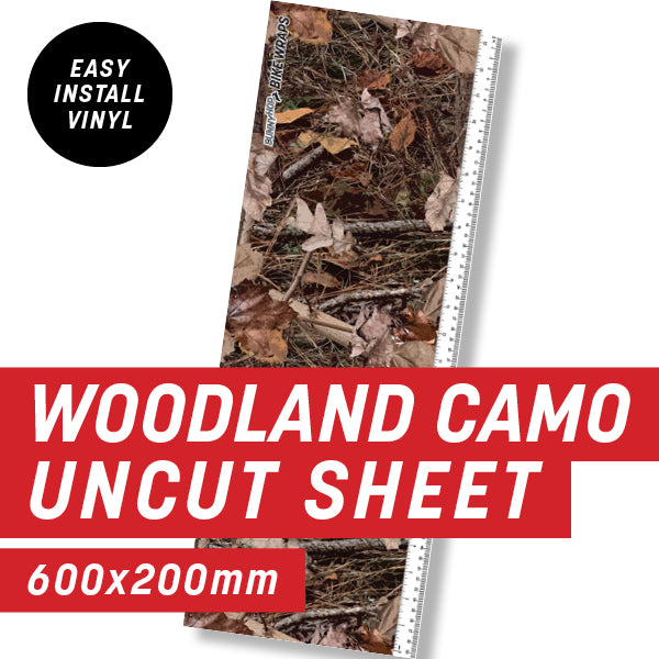 Woodland Camo Uncut Sheet